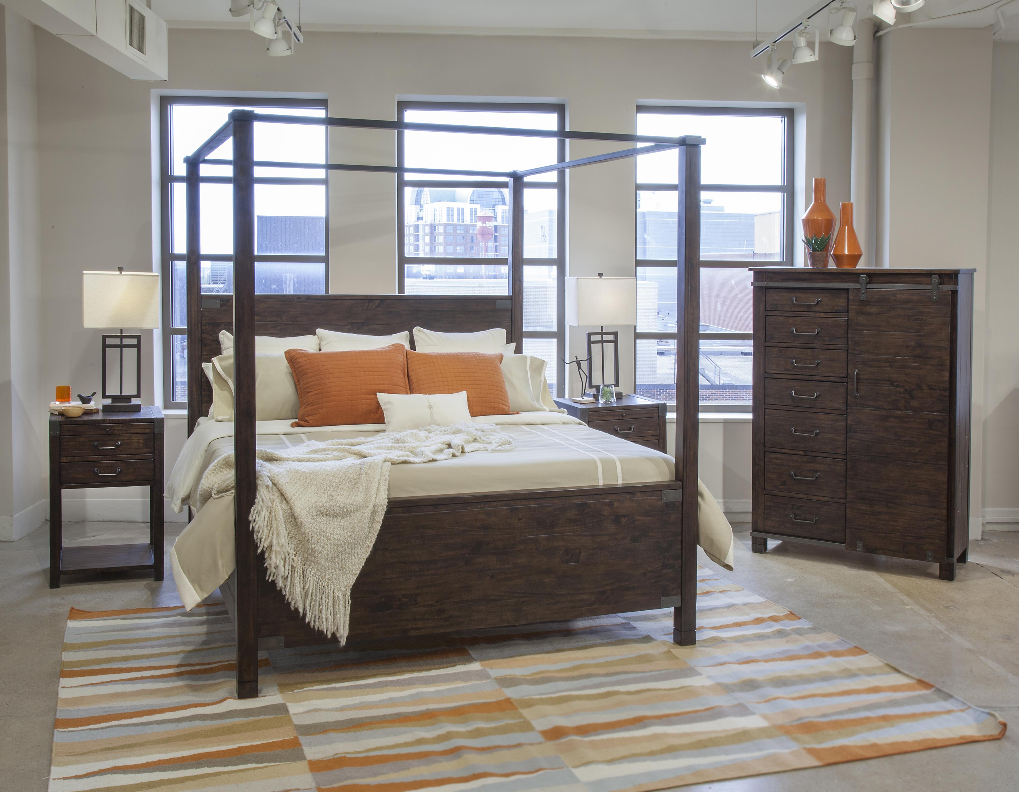 Magnussen Home Pine Hill Bedroom B356105x2+B356166x1+B356113x1 King